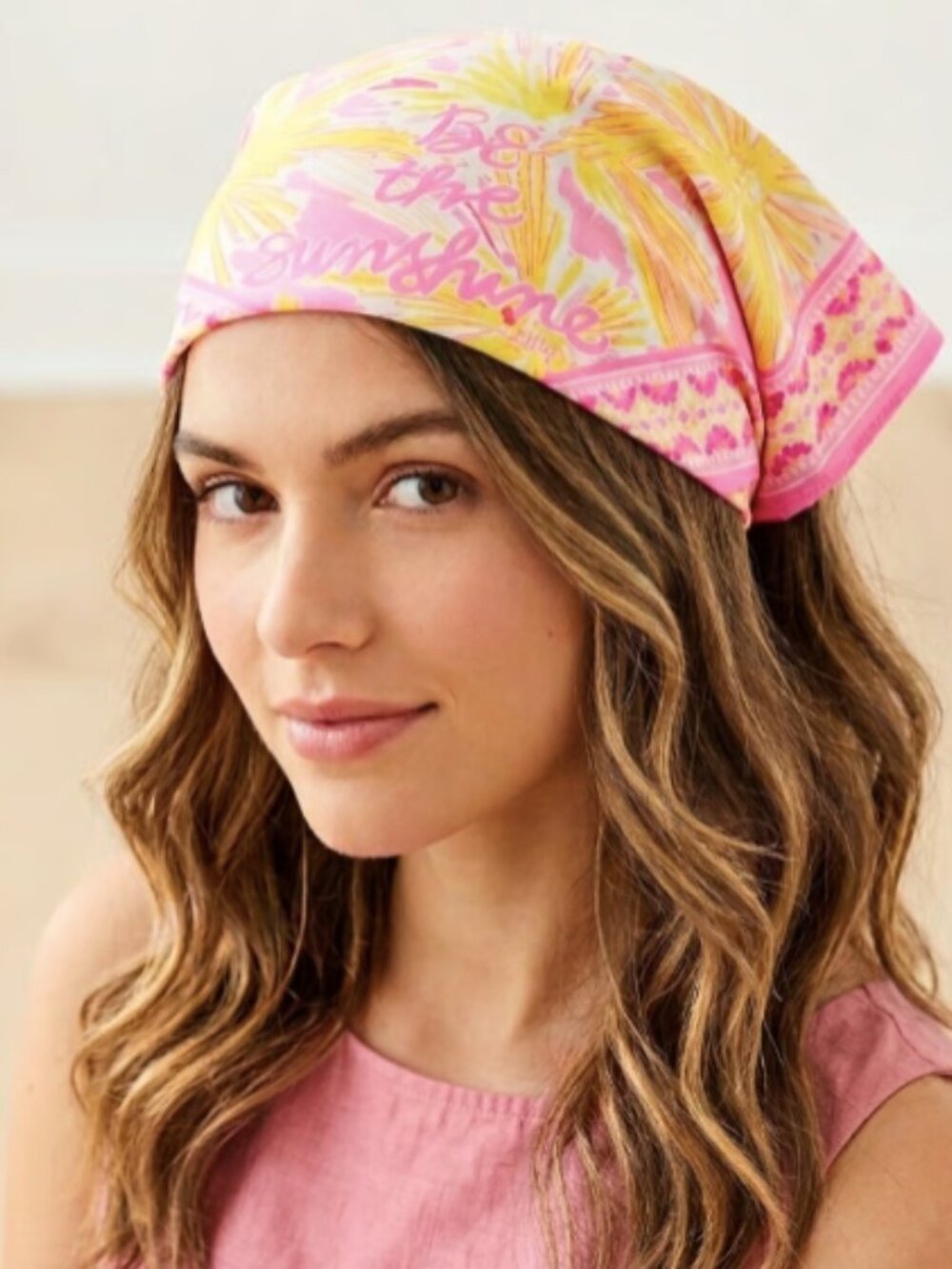 Lilly Pulitzer “Be The Sunshine” Printed Bandana